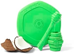 PROJECT HIVE ·PET COMPANY· Dog disc - Great for Fetch - Includes a Lick mat on Back - Floats in Water, Smooth Glide - Made in The USA (Tropical Coconut) - Image 4
