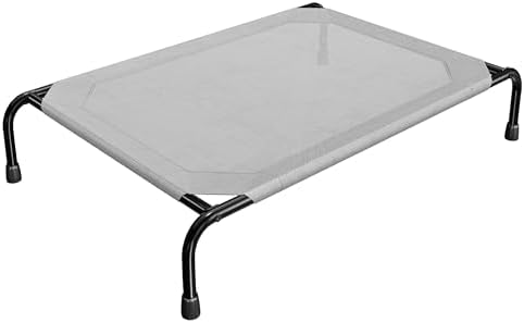 Simple Trending Raised Dog Bed for Large Dogs, Waterproof XL Dog Cot, Grey by SimpleTrending