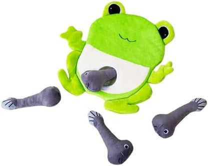 Hollypet Squeaky Hide and Seek Dog Toys for Small and Medium Dogs, Frog by Hollypet