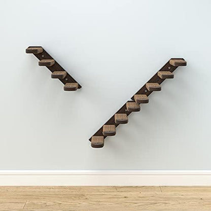 Cat Steps - Solid Rubber Wood Cat Wood - Wall Mounted Cats Shelves - Image 3