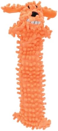 Multipet 12-Inch Floppy Loofa Light Weight No Stuffing Dog Toys, Assorted Colors (Pack of 1) by Multipet