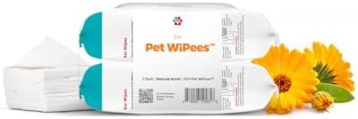 Pet Parents® Pet WiPees™ Ear, Cat & Dog Ear Wipes, Ear Cleaner for Dogs, Ear Wipes for Dogs. (100 Count (Pack of 2), Natural) by PetParents