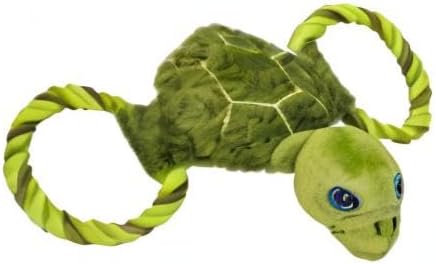 Jolly Pets Jolly Tug-a-Mal Turtle Tug/Squeak Toy, Large