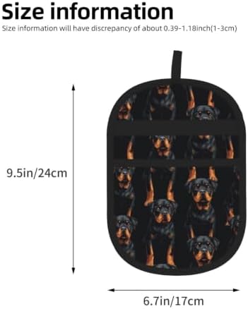 Rottweiler Dog Black Tan Guard Breed Pet Hair Removal Glove For Cats Dogs - Image 3