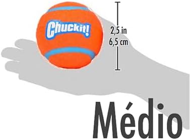 Chuckit! Dog Tennis Ball Dog Toy, Medium (2.5 Inch Diameter) for Dogs 20-60 lbs, Shrink Wrap Pack of 6 - Image 7