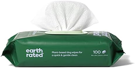 Earth Rated Ear Wipes & Grooming Wipes Bundle - Includes 60 Wild Oat-Scented Pet Ear Wipes and 100 Lavender-Scented Grooming Wipes. - Image 3