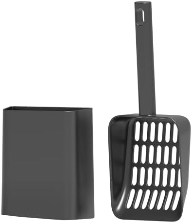 Cat Pooper Scooper, 2 in 1 Cat Litter Scoop with Holder Stand Cat Stuff Cat Scooper for Litter Box Cat Accessories Cat Supplies Kitty Litter Scoop Heavy Duty and Easy Clean Scoop Away Cat Litter by Unknown