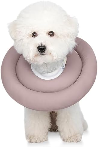 Comfortable Adjustable Soft Dog Cone Alternative After Surgery - Elizabethan Donut Collar for Cats, Medium & Small Dogs - Different Sizes by GAGABODY