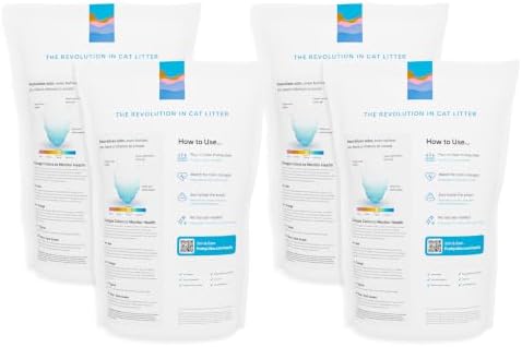 PrettyLitter Health Monitoring Cat Litter, Unscented, 4-Pack, 6 lb. Bags - Image 2