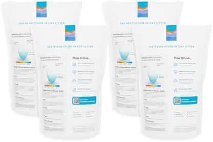 PrettyLitter Health Monitoring Cat Litter, Unscented, 4-Pack, 6 lb. Bags - Image 2