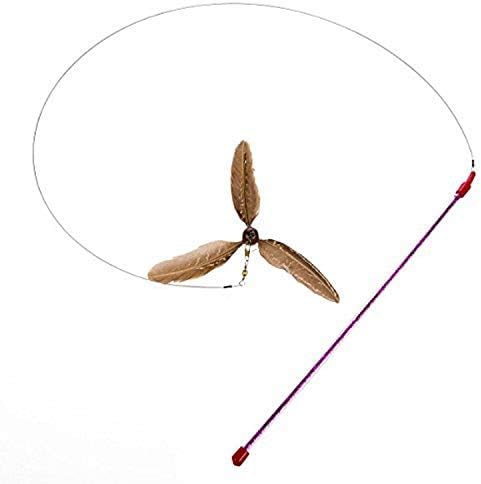 GoCat Da Purr-Peller Cat Toy, A Feather Propeller That Spins as it is Guided Through The Air, All Breed Sizes by GoCat