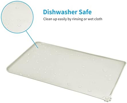 AUDWUD Silicone Waterproof Dog Cat Pet Feeding Mats,Anti-Slip Pet Bowl Mats,Pet Feeding Mat - Image 5