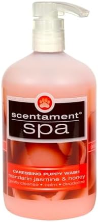 Best Shot Scentament Spa Caressing Puppy Wash, Mandarin Jasmine Honey, 16 oz by BestShotPet