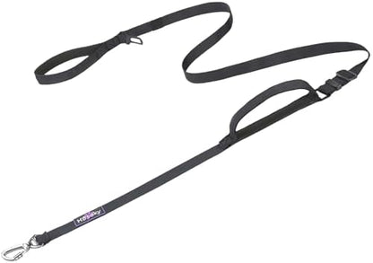 Hotsky Heavy Duty Double Handle No Bungee Dog Leash,Black,4.5-6 FT by Hotsky