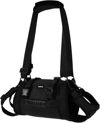 Dog Carry Sling, Emergency Backpack Pet Legs Support & Rehabilitation Lift Harness for Large Dogs Joint Injuries, Arthritis, Up and Down Stairs (Black, L) by Kokoie