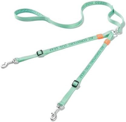 HOWGO Double Dog Leash,Tangle-Free 360 Swivel(MintGreen, Pro S-M w.Handle) by HOWGO