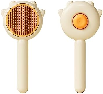MRSXXNTY Cat Brush,Dog Brush, Pet Hair Cleaner Brush,Pet Grooming Cat Dog Brush,Pet Comb-Cat Comb for Kitten Massage Removes Loose Fur-Cat Grooming Brush Long Short Hair Cats Dogs Pet Brush (Yellow) by MRSXXNTY