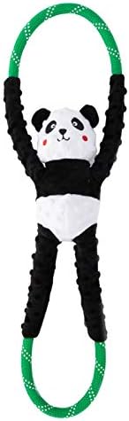 ZippyPaws RopeTugz Durable Dog Pull Rope Toy - Panda by ZippyPaws