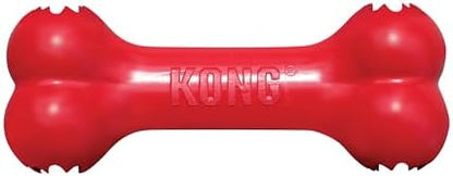KONG Goodie Bone, Natural Rubber Treat-Dispensing Toy, Red, for Medium Dogs by KONG