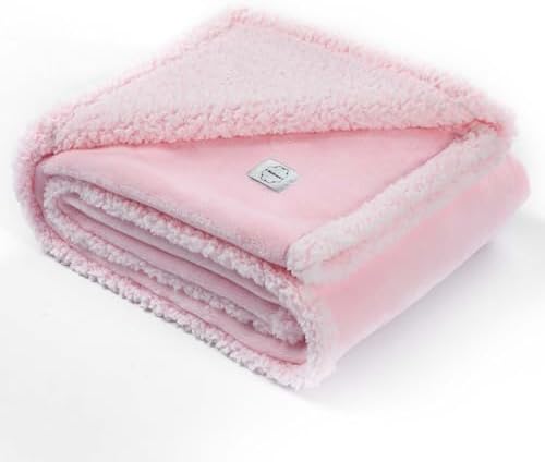 Waterproof Dog Blanket Reversible Fluffy Pet Bed Cover Pink Puppy Blankets Leakproof Sofa Couch Washable Cover Cat Pet Blanket for Warm-M by Unknown