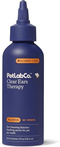 PetLab Co. Clear Ears Therapy Dog Ear Cleaner, 4 fl oz by PetLabCo