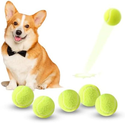 ZIYIZE Mini Tennis Balls, 6 Pack 2 inch Dog Tennis Balls, Easy Catching Pet Playing Ball for 2 inch Dog Ball Launcher by ZIYIZE