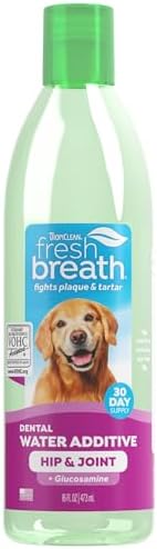 TropiClean Fresh Breath Water Additive for Hip & Joint Support, 16oz by TropiClean