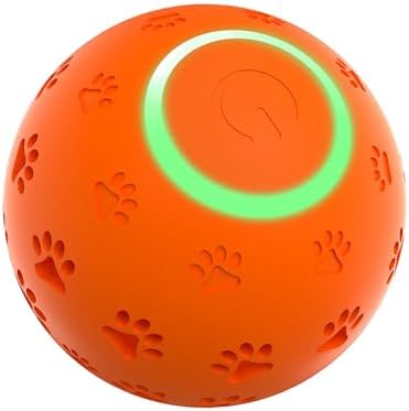 Interactive Dog toys, Smart Dog ball, E-TPU Material Automatic Moving, Bouncing, Vibrating ball Durable Duraspin Design for Aggressive Chewers.Keeps Dogs Busy and Entertained.Suitable for all dogs by Unknown
