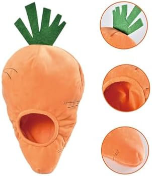 Amazon Basics Interactive Hide and Seek Squeaky Dog Plush Toy with Squeaker for Small Dogs, Rabbit and Carrot, Orange and White, 5-Pack - Image 4