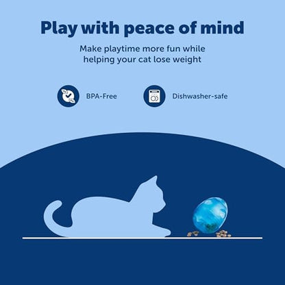 PetSafe Egg-Cersizer Interactive Cat Slow Feeder Toy - Image 5