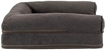 FurHaven Soft, Orthopedic Foam Sofa Dog Bed with Washable & Removable Cover - Sherpa/Chenille - Coffee, Dogs Up to 35 lbs - Medium - Image 4