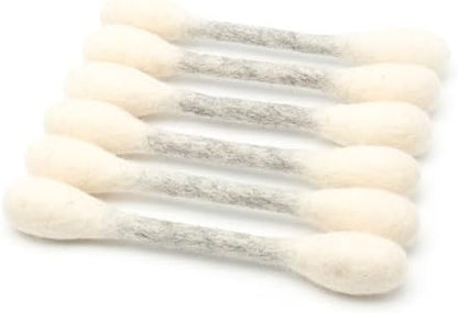 Glaciart One Swabs Cat Toys with Catnip - 6 Pk | Durable for Chew, Cute Cat Toys Interactive Kitty for Boredom, Exercise, & Play | Filled w/Organic Catnip for Anxiety & as Digestive Aid | Gift Idea by GlaciartOne