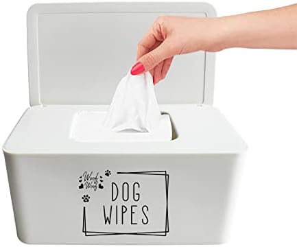 Moorfowl Woof Woof Dog Wipes Dispenser,8.2L x 4.9W x 3.9H inches by MOORFOWL