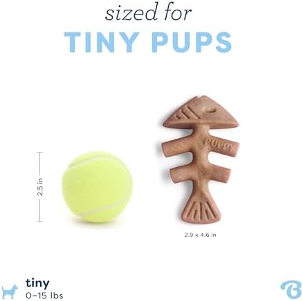 Benebone Puppy Fishbone Dog Chew Toys, Softer for Modest Chewers - Image 4