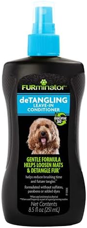 FURminator deTangling Leave-in Conditioner Spray for Dogs, 8.5 oz by FURminator