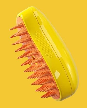 Pet Steam Brush 3-in-1 – Cat & Dog Grooming Brush with Spray – Hair Remover & Deshedding Comb – Silicone Massage Cleaner for Pets