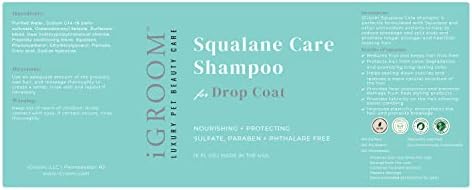 iGroom Squalane Care Dog Shampoo for Dropcoats, Luxury Pet Beauty Care, Reduce Breakage and Split Ends, Promotes Strong and Healthy Hair, Made in USA, 16 oz - Image 2