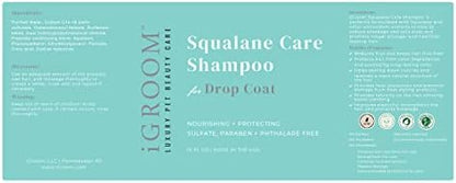 iGroom Squalane Care Dog Shampoo for Dropcoats, Luxury Pet Beauty Care, Reduce Breakage and Split Ends, Promotes Strong and Healthy Hair, Made in USA, 16 oz - Image 2