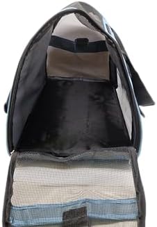 ZaneSun Cat Carrier,Soft-Sided Pet Travel Carrier for Cats,Dogs Puppy Comfort Portable Foldable Pet Bag Airline Approved (Medium-Blue) - Image 5