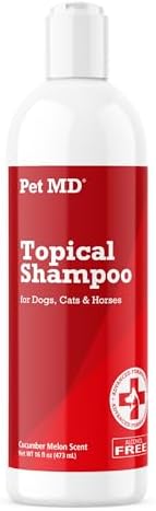 Pet MD Topical Shampoo for Dogs, Cats & Horses - Soap & Paraben Free - 16oz by PetMD