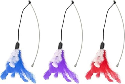 DOEL Replacement Feather Wand for Cat Toys Automatic Electric Tumbler Cat Exercise Toy for Play Kitten Teaser Feather by DOEL