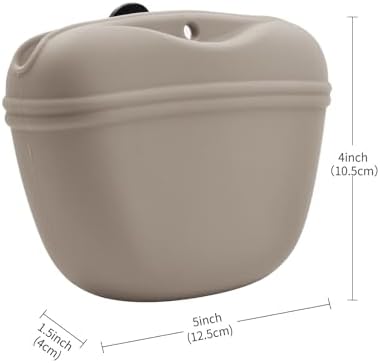 AUDWUD Silicone Dog Treat Pouch with Clicker Magnetic Closure Secure Clip - Image 5