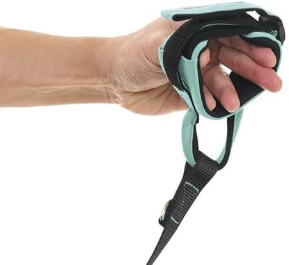 Gooby Wristband Surfer Leash with Traffic Handle - Seattle Blue, 6 FT - Comfortable Handsfree Leash with Adjustable Dual Handle and Additional Hook