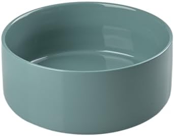 SPUNKYJUNKY 60 OZ Ceramic Dog and Cat Bowl, Modern Cute Weighted Food Water Bowl for Replacement Light Green (1 Pack) by SPUNKYJUNKY