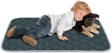 furrybaby Dog Bed Mat Crate Pad, Anti-Slip Bottom Machine Washable Pet Pad by FurrybabyPetSupply