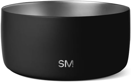 Simple Modern Dog Bowls & Cat Bowls | Large (8 Cups) | Black by Unknown
