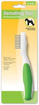 Andis 66055 Dematting 9-Blade Tool - Reduces Shedding, Safe on Wet or Dry Hair - Removes Dead Hair & Eliminates Tangles - Anti-slip, Easy-Grip Handle & Suitable for Various Pets – Green - Image 2