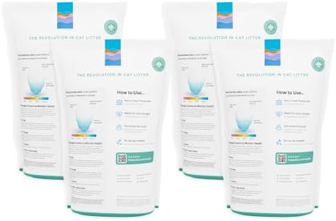 PrettyLitter Health Monitoring Cat Litter, Calm Aloe, 4-Pack, 6 lb. Bags - Image 2