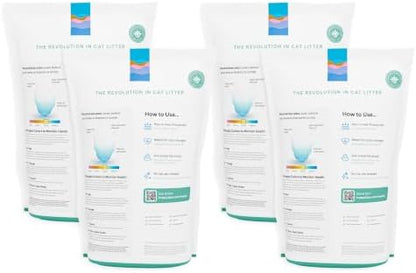 PrettyLitter Health Monitoring Cat Litter, Calm Aloe, 4-Pack, 6 lb. Bags - Image 2