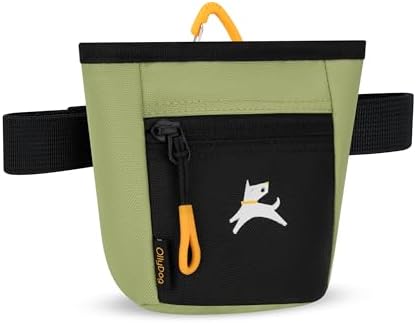OllyDog, Goodie Treat Bag, Dog Treat Training Pouch | Magnetic Closure | 3 Ways to Wear | Hands-Free Waist Belt | Water-Resistant Recycled Vegan Fabric (Palm) - Image 4
